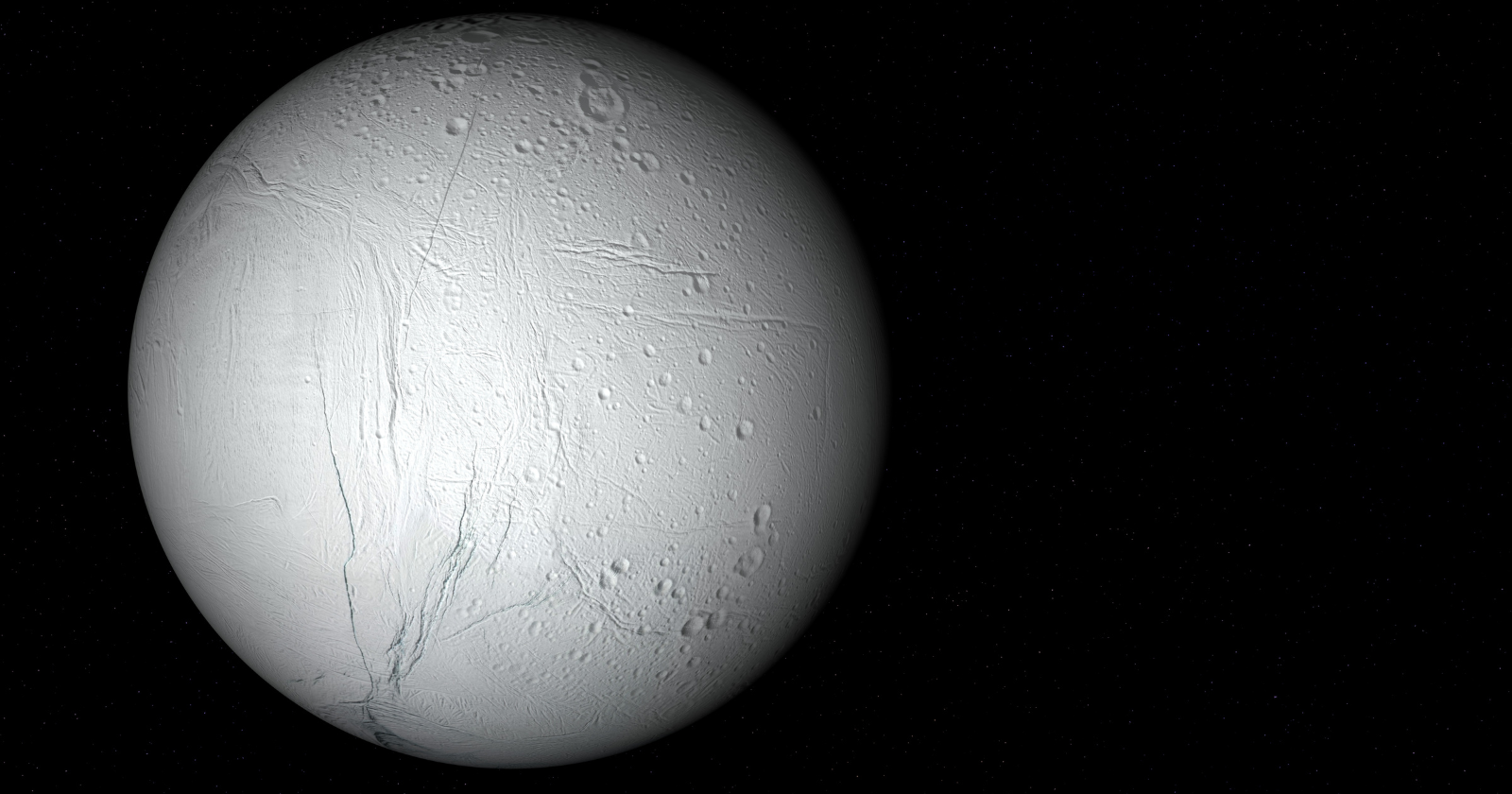 Enceladus is a tiny moon of Saturn that sprays water vapor and ice grains into space from an ocean hidden beneath its icy crust — meaning a spacecraft can sample material from an alien sea without ever landing.