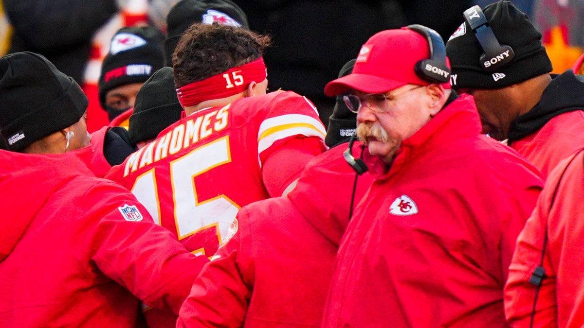 Patrick Mahomes receiving assistance after injury at Arrowhead Stadium
