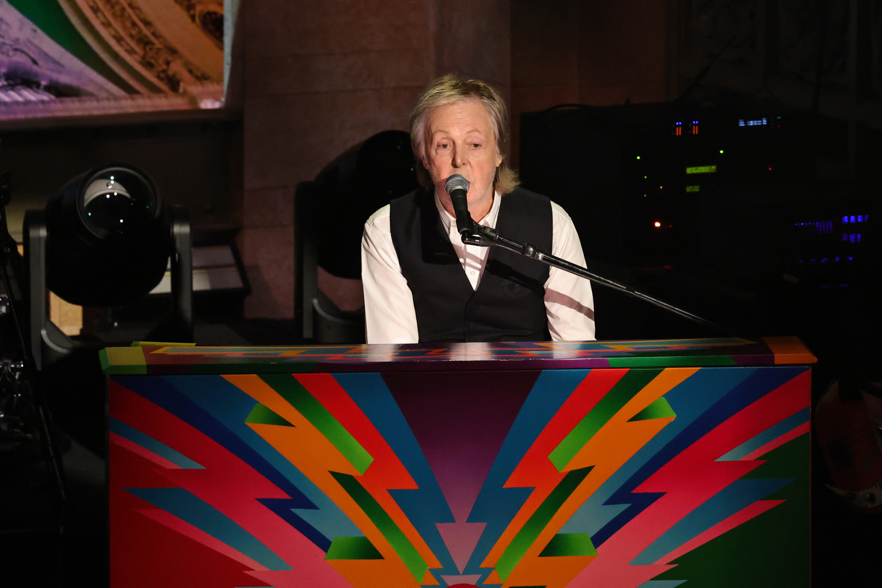 SNL50: THE ANNIVERSARY SPECIAL -- Pictured: Paul McCartney performs a medley on February 16, 2025 -- (Photo by: Theo Wargo/NBC via Getty Images)
SNL50: The Anniversary Special - Season 2025