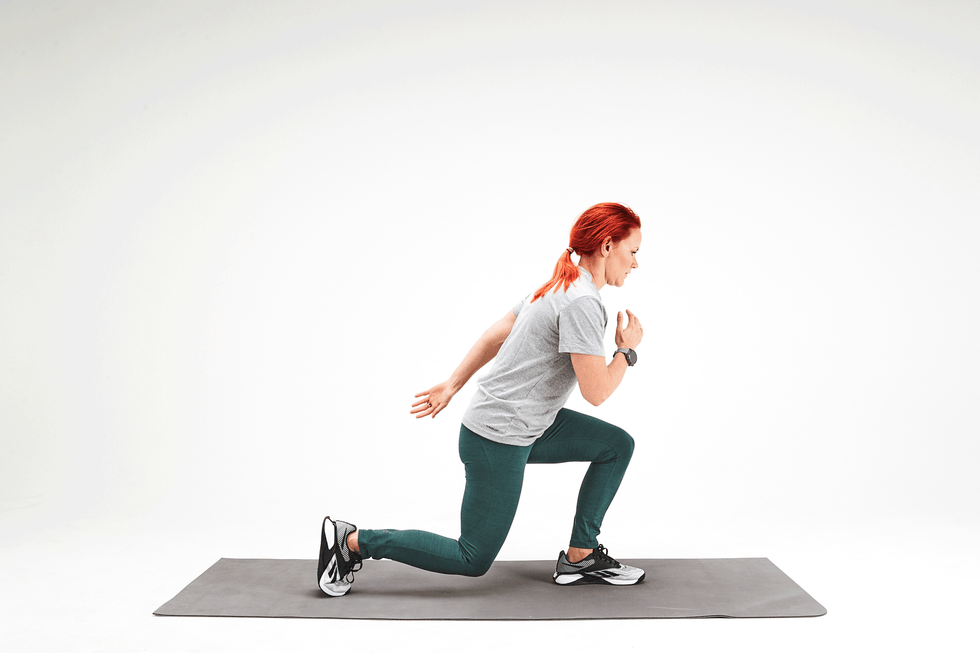 power exercises, plyo lunge
