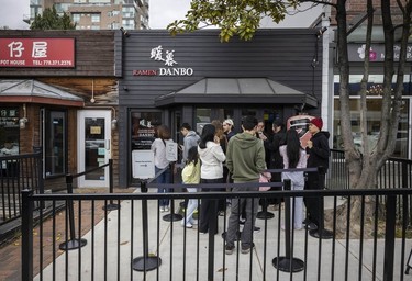 Outside of Danbo Ramen in Kerrisdale.