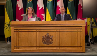 Mental Health and Addictions Minister Lori Carr and SHA COO Derek Miller