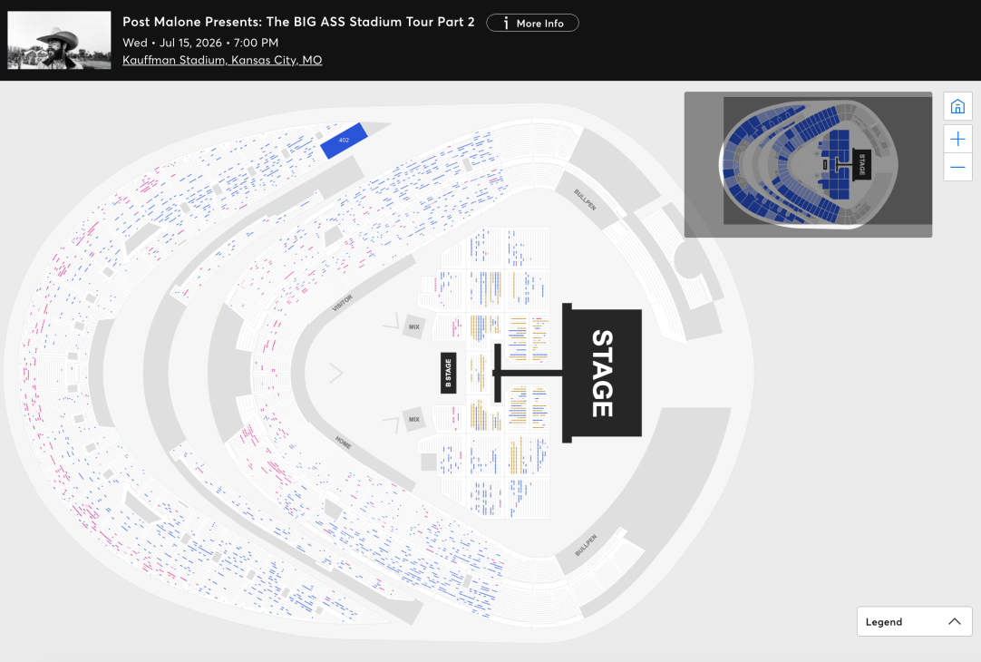 Post Malone ticket sales kansas city