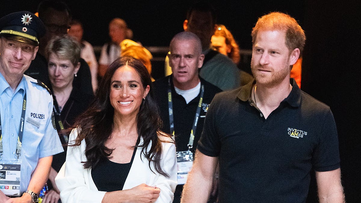 Prince Harry and Meghan, Duchess of Sussex, attending wheelchair basketball match in Dusseldorf