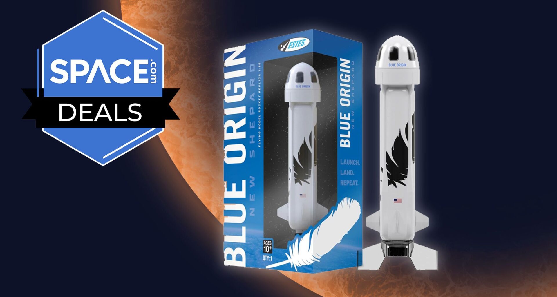 The Estes Blue Origin model rocket is now under $30 for Memorial Day!