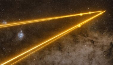 Laser beams blast through the cosmos photo of the day for May 27, 2026