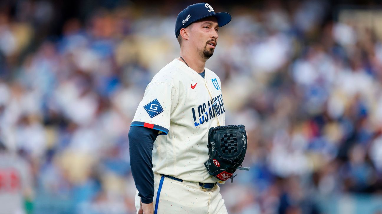 Dodgers' Glasnow has setback; Snell set for NanoScope procedure