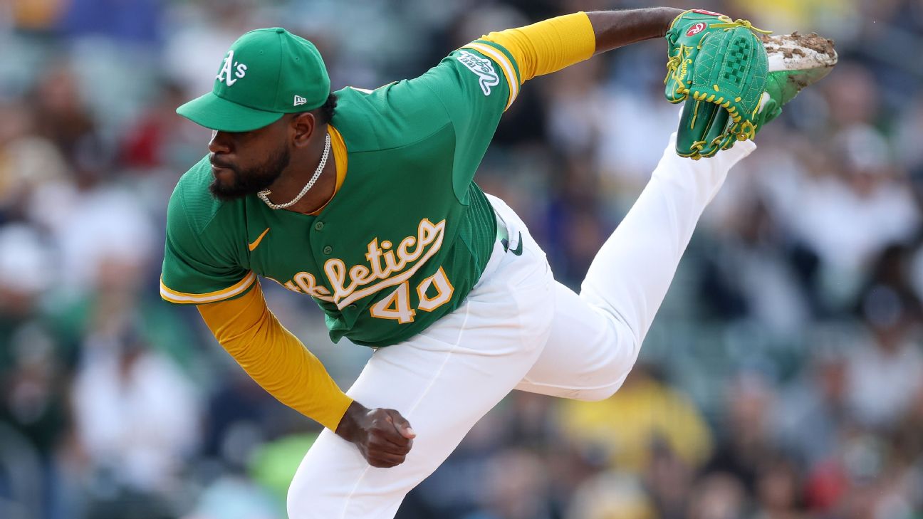 A's starter Luis Severino (arm) leaves early vs. Yankees