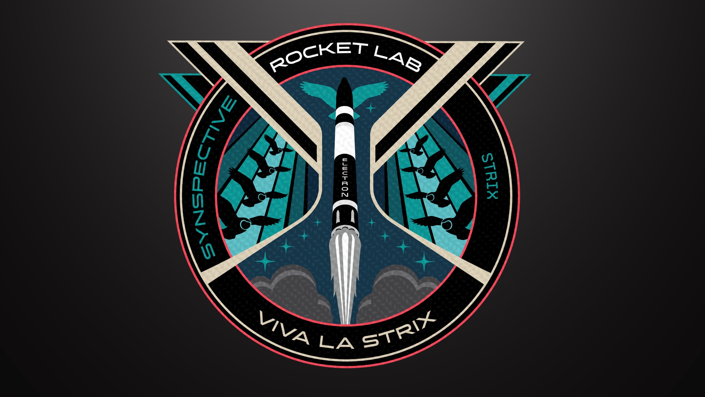 The patch for Rocket Lab's "Viva La Strix" mission.