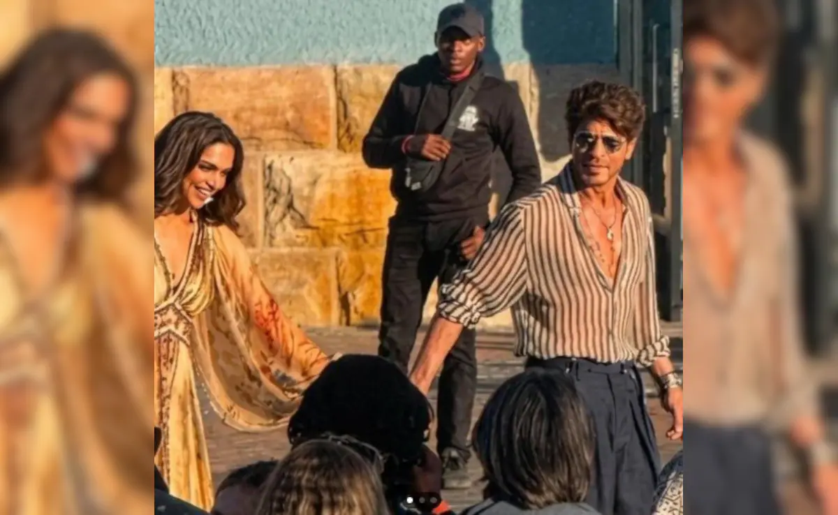 Pregnant Deepika Padukone With Shah Rukh Khan On King Set In Cape Town