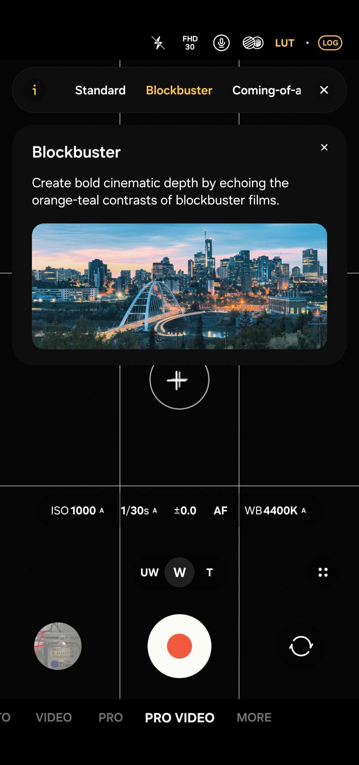 samsung camera lut filters