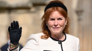 Sarah Ferguson, Duchess of York attends the Easter Sunday Mattins Service at St George's Chapel on April 20, 2025 in Windsor, England.