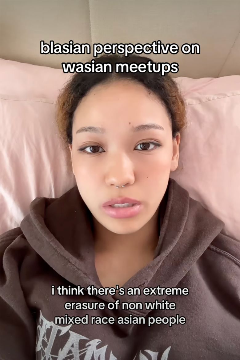 A still from a video posted on social media reacting to the Wasian meetups.
