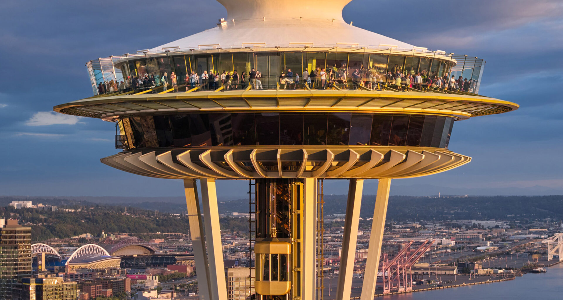 Olson Kundig installs double-decker elevators at the Space Needle