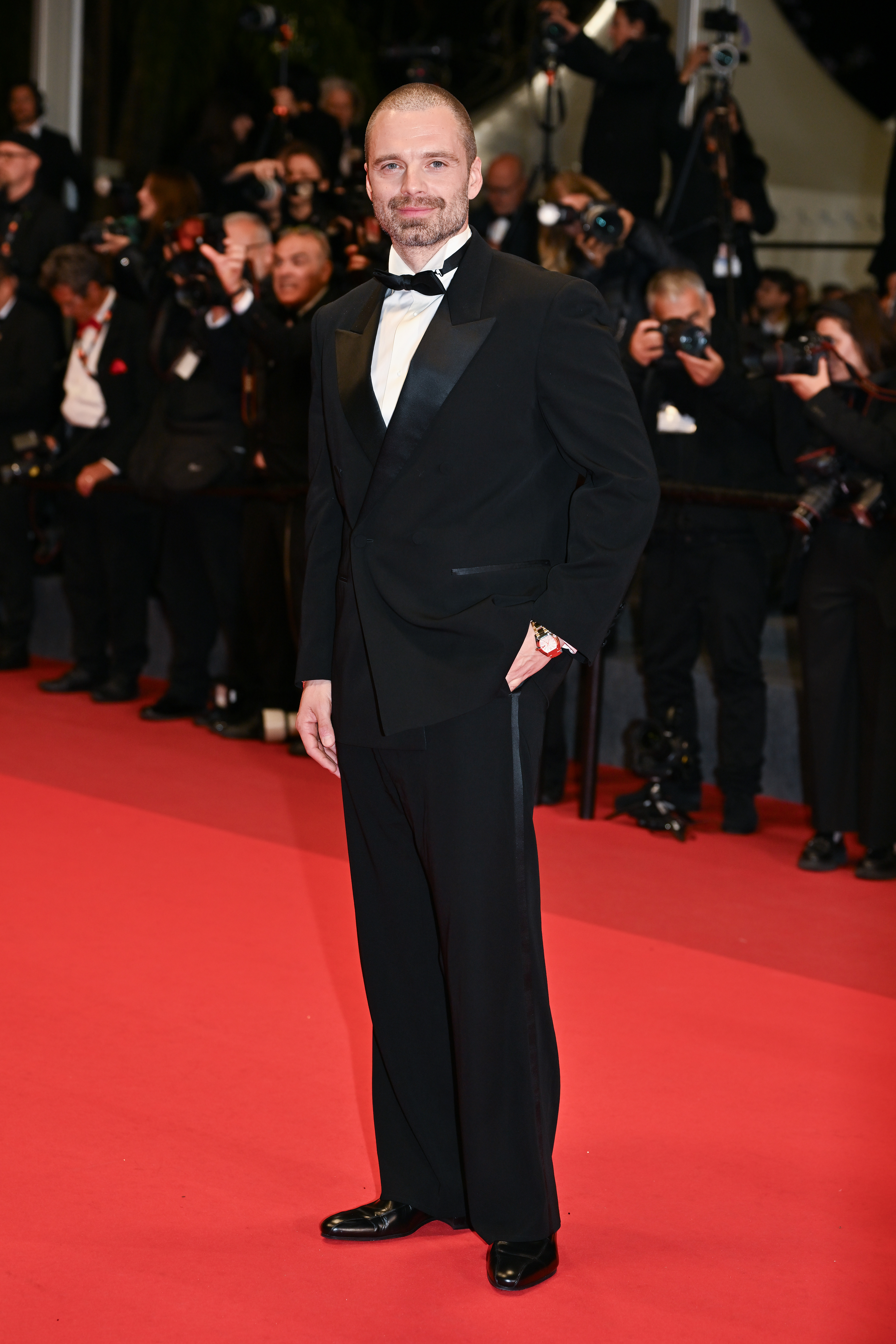 Sebastian Stan wearing Gucci