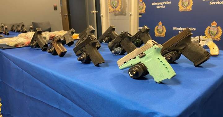 Winnipeg man facing 77 drug trafficking and gun charges: WPS - Winnipeg