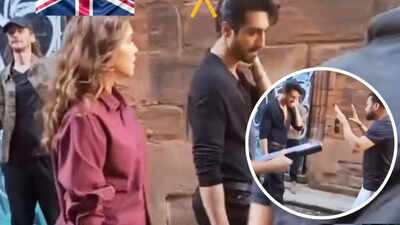 Ahaan Panday and Sharvari SPOTTED filming Ali Abbas Zafar's next; FIRST LOOK from sets leaks online- WATCH