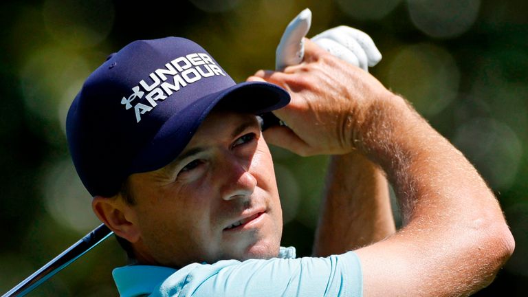 Jordan Spieth of United States of America plays his tee shot at the sixth hole during the second round of the Truist Championship