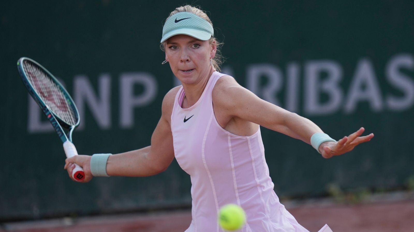 Katie Boulter at the French Open (AP Photo/Thibault Camus)