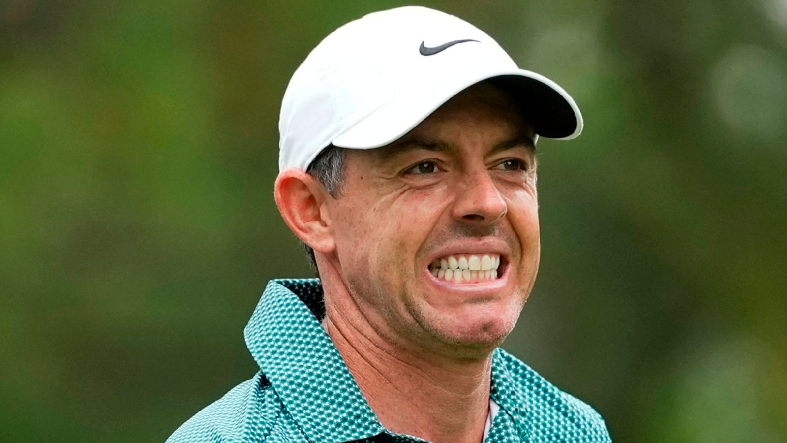 Rory McIlroy, of Northern Ireland, hits from the third tee during third round of the Truist Championship golf tournament at Quail Hollow
