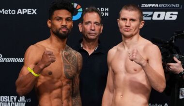 Shane Mosley Jr and Serhii Bohachuk (Photos: Zuffa Boxing)