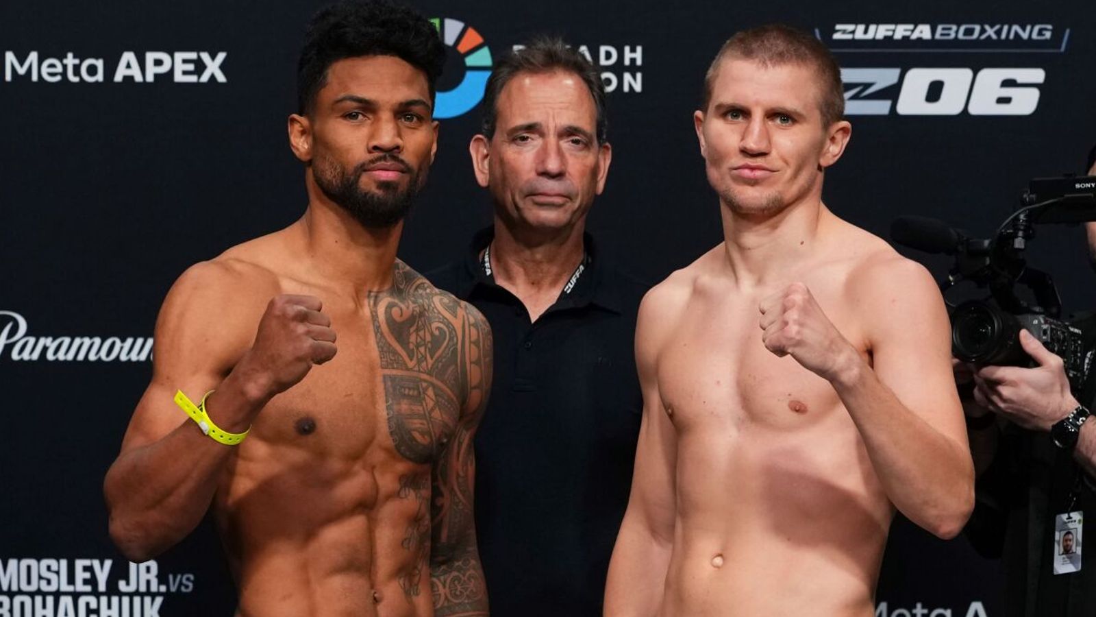 Shane Mosley Jr and Serhii Bohachuk (Photos: Zuffa Boxing)