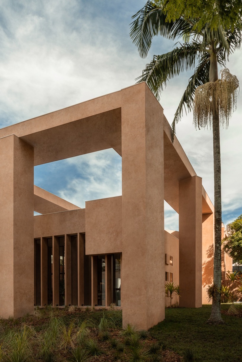 monochromatic concrete geometry shapes temporary pavilion in são paulo - 3