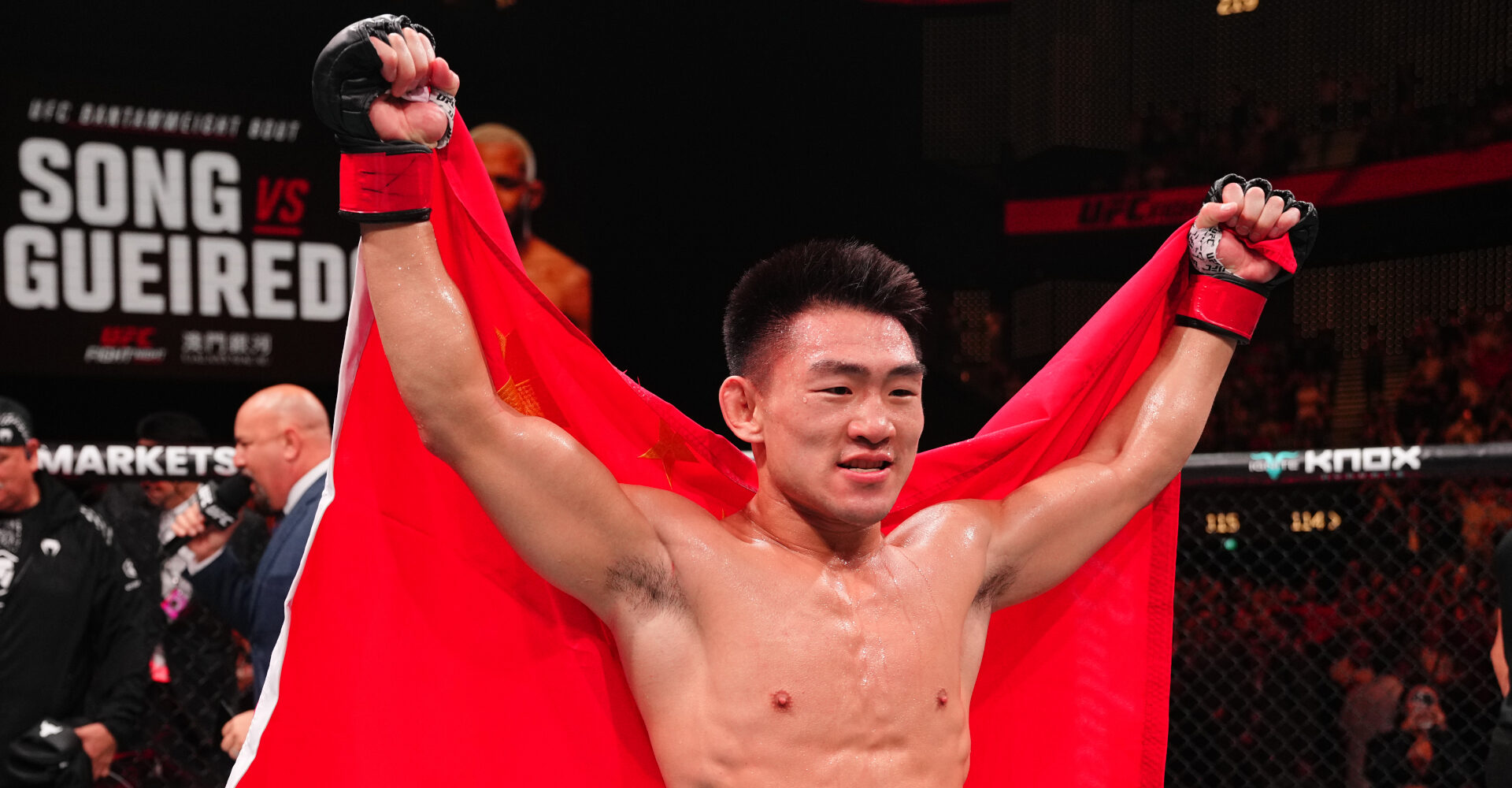 Yadong chokes out Figueiredo at UFC Macau
