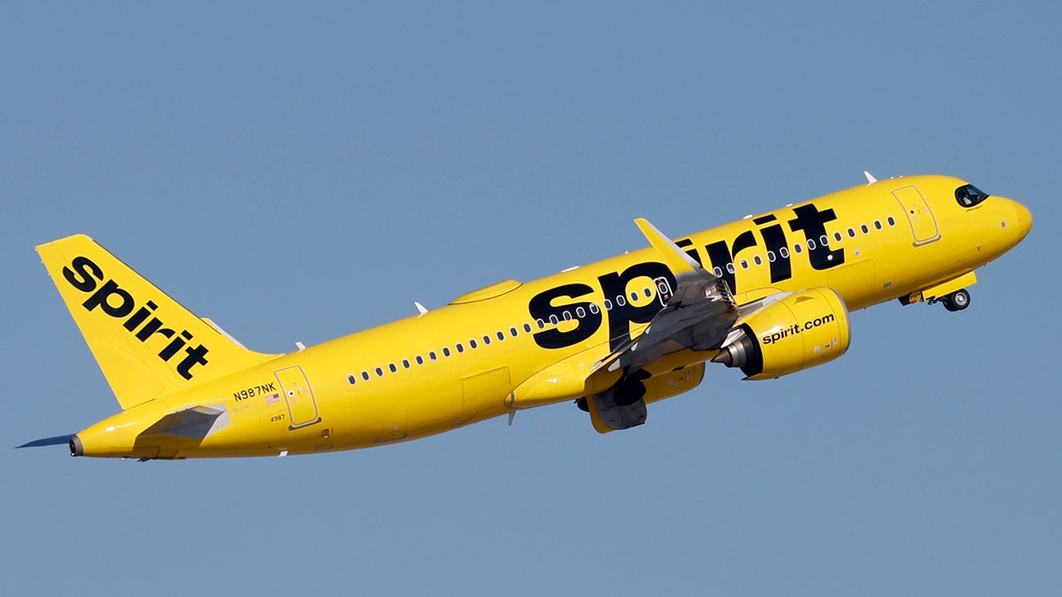 Spirit Airlines Airbus A-320 departing Harry Reid International Airport in Las Vegas