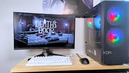 A SteamOS gaming PC running Death's Door