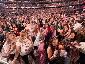 Taylor Swift concert crowd