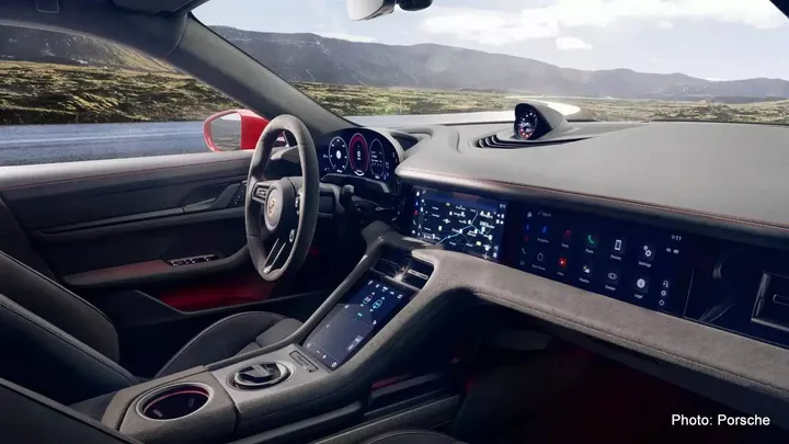 taycan 2-001 EV interior