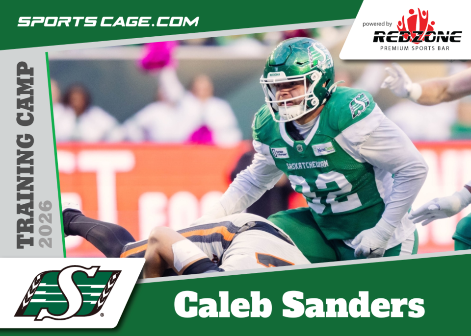 Caleb Sanders settling back into the mix as Saskatchewan Roughriders ready to wrap up camp | GX94 Radio - Now That's Country!