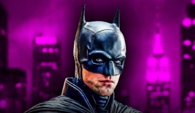 Robert Pattinson Batman, Pink background.