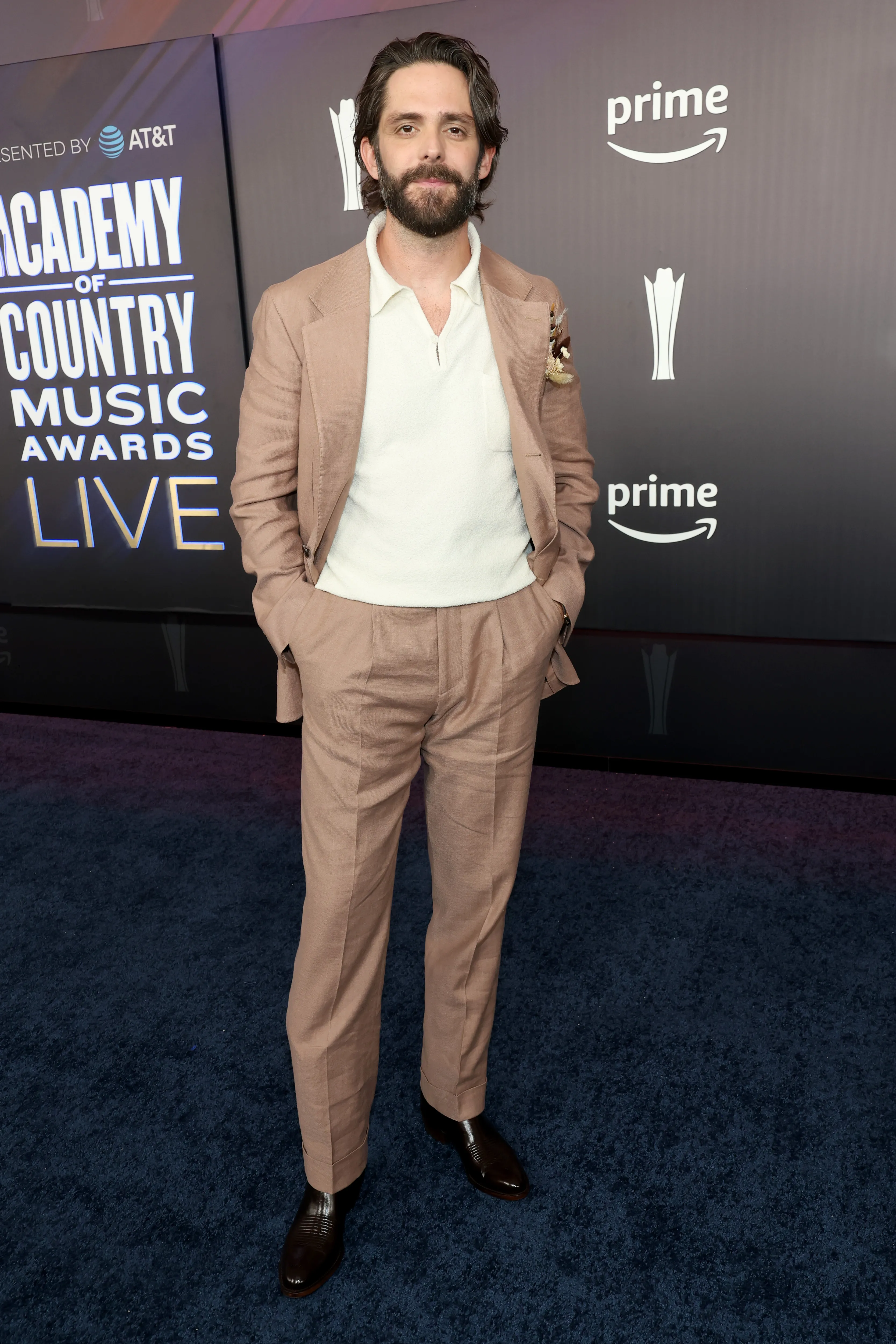 Thomas Rhett attends the 61st Academy of Country Music Awards at the MGM Grand Garden Arena in Las Vegas, Nevada 