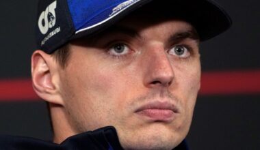Max Verstappen of the Netherlands and Oracle Red Bull Racing looks on in the Drivers Press Conference during previews ahead of the F1 Grand Prix of China at Shanghai International Circuit on March 12, 2026 in Shanghai, China. (Photo by Alex Bierens de Haan/Getty Images) // Getty Images / Red Bull Content Pool //