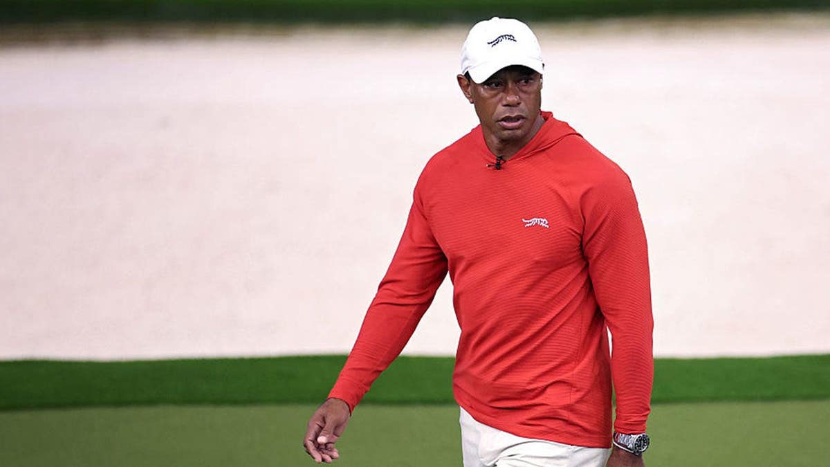 tiger woods at tgl match