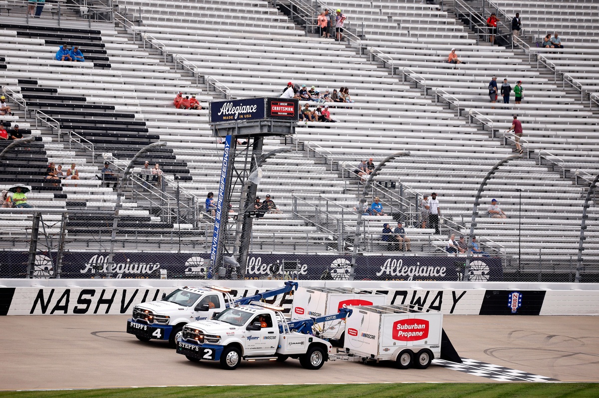 NASCAR Cup Nashville starting lineup: Denny Hamlin on pole as qualifying cancelled