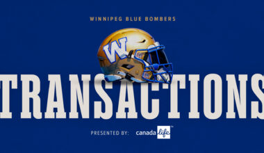 Blue Bombers trim roster/announce jersey number changes