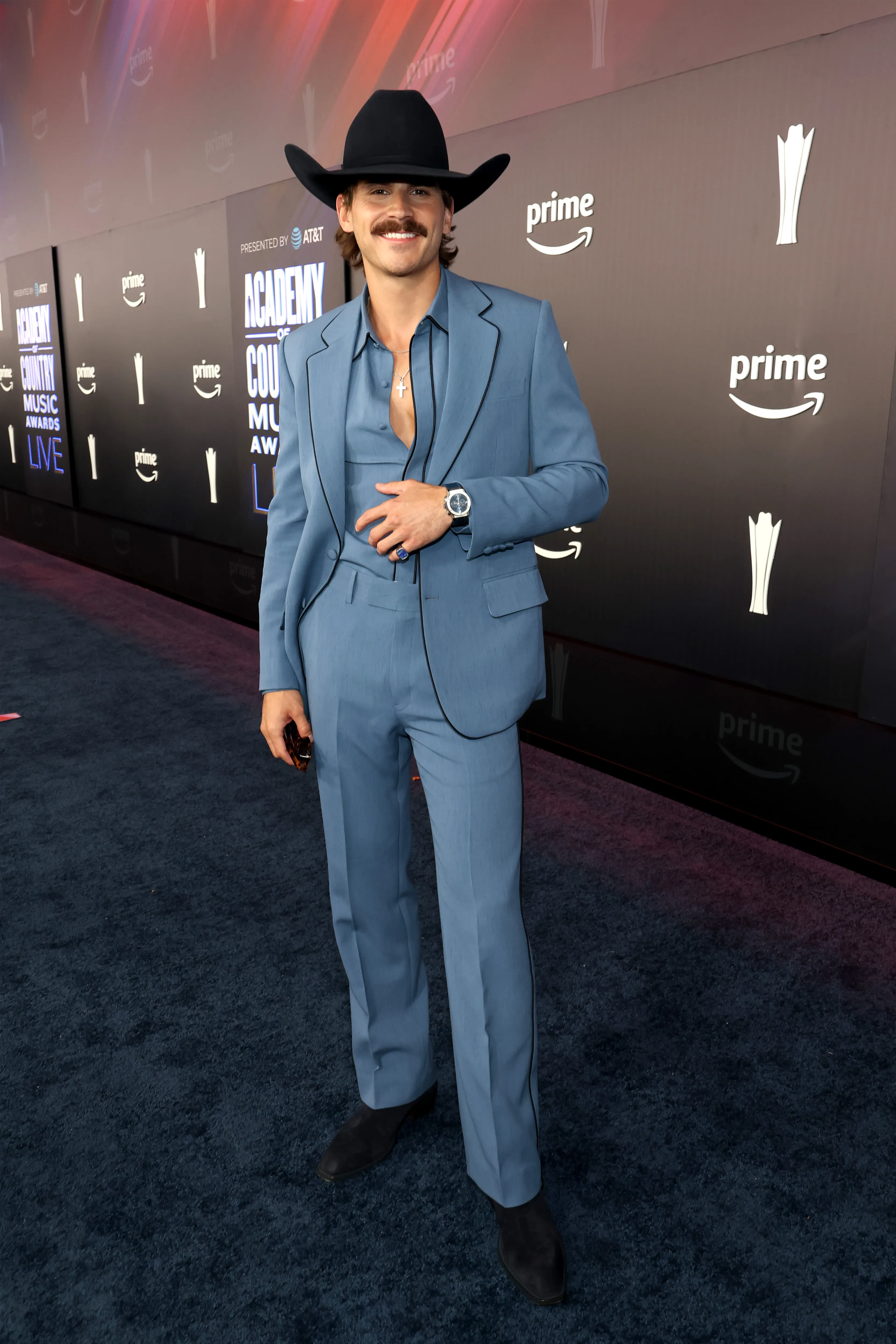 Tucker Wetmore attends the 61st Academy of Country Music Awards at the MGM Grand Garden Arena in Las Vegas, Nevada 