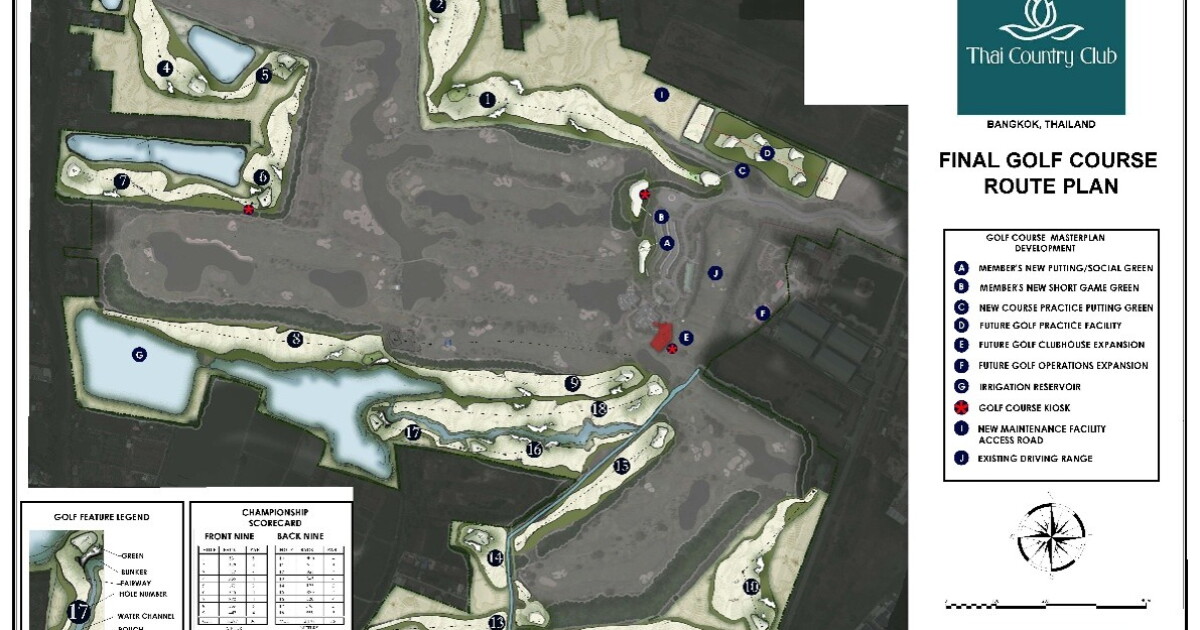 RTJ II Golf Architects: Unveils a new member course for Thai CC