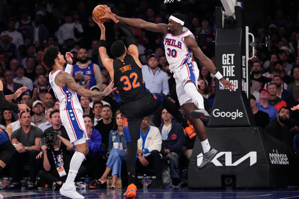 76ers' Joel Embiid misses Game 2 with ankle and hip injuries