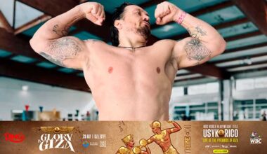 Oleksandr Usyk Intensifies Preparation for Historic Duel Against Rico Verhoeven at the Pyramids of Giza
