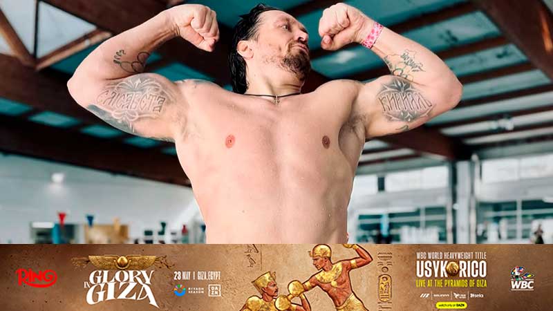 Oleksandr Usyk Intensifies Preparation for Historic Duel Against Rico Verhoeven at the Pyramids of Giza