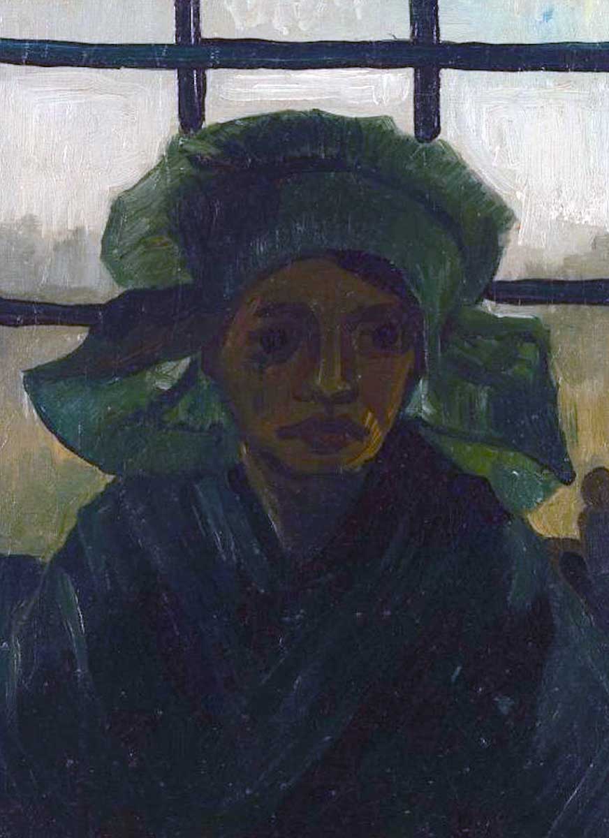 van gogh head of peasant woman two