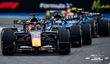 During the 2026 F1 Miami Grand Prix on Sunday, May 3, 2026 in Miami Gardens, Fla. (Photo by Andrew Hancock/F1 Miami GP)