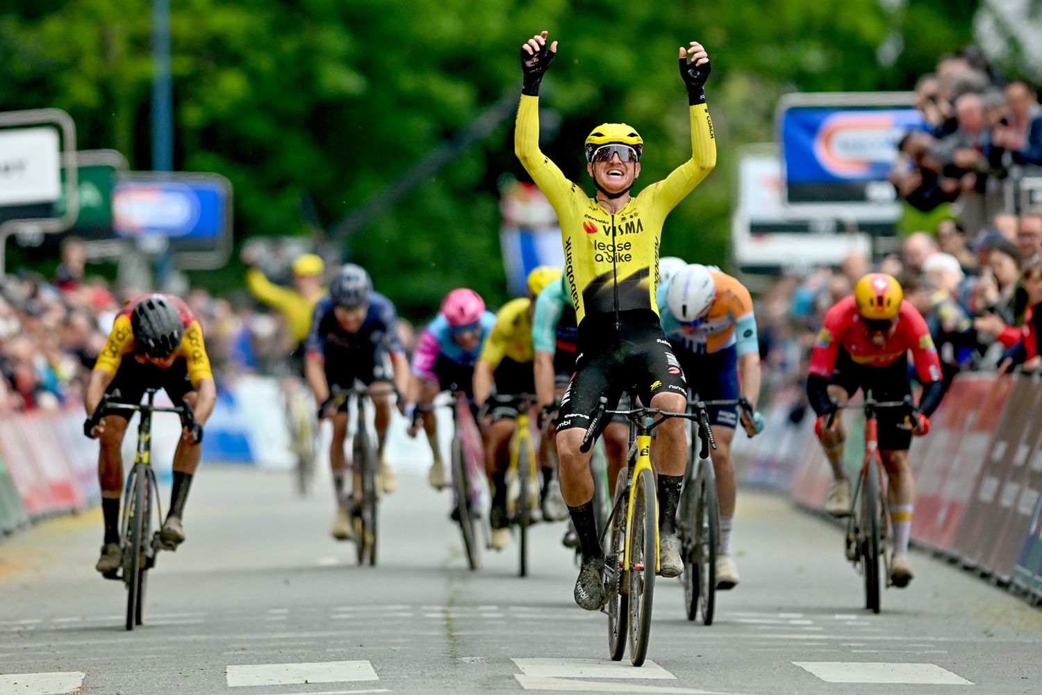 LANNILIS, FRANCE - MAY 10: Filippo Fiorelli of Italy and Team Visma