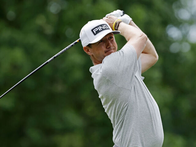 Hughes' shot hits cameraman in head, bounces onto green at …