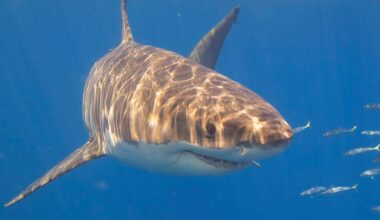 Great white shark found near Island again might be pregnant