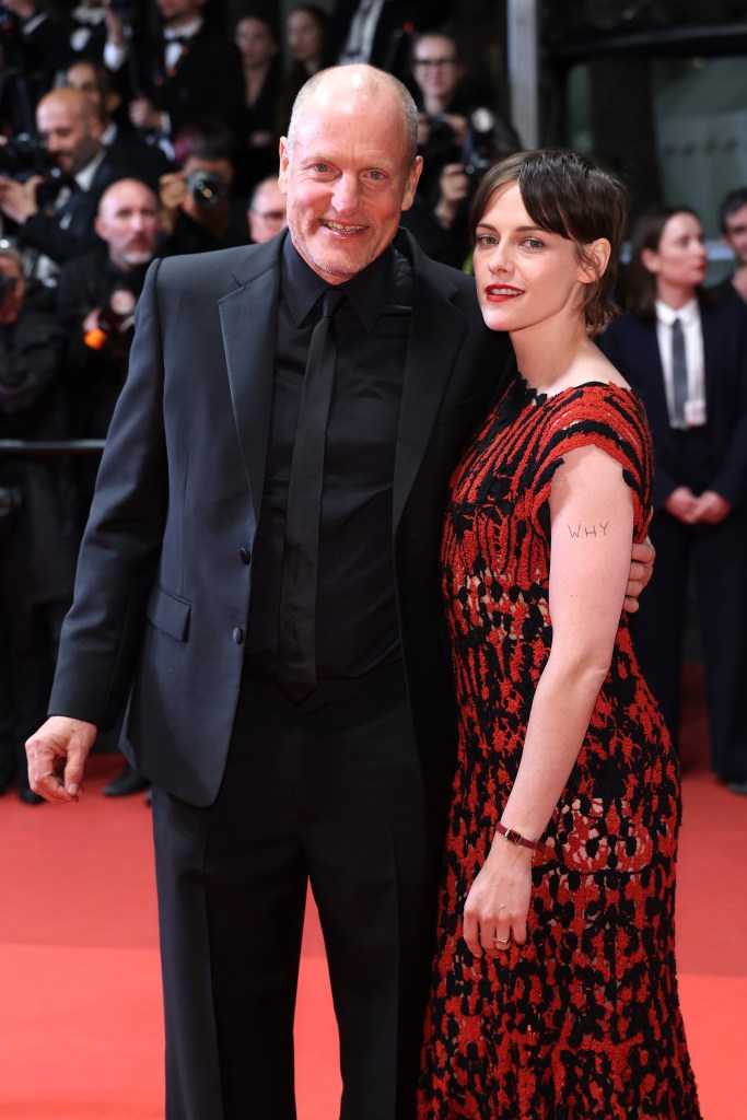 Woody Harrelson and Kristen Stewart attend the "Full Phil" screening during the Cannes Film Festival
